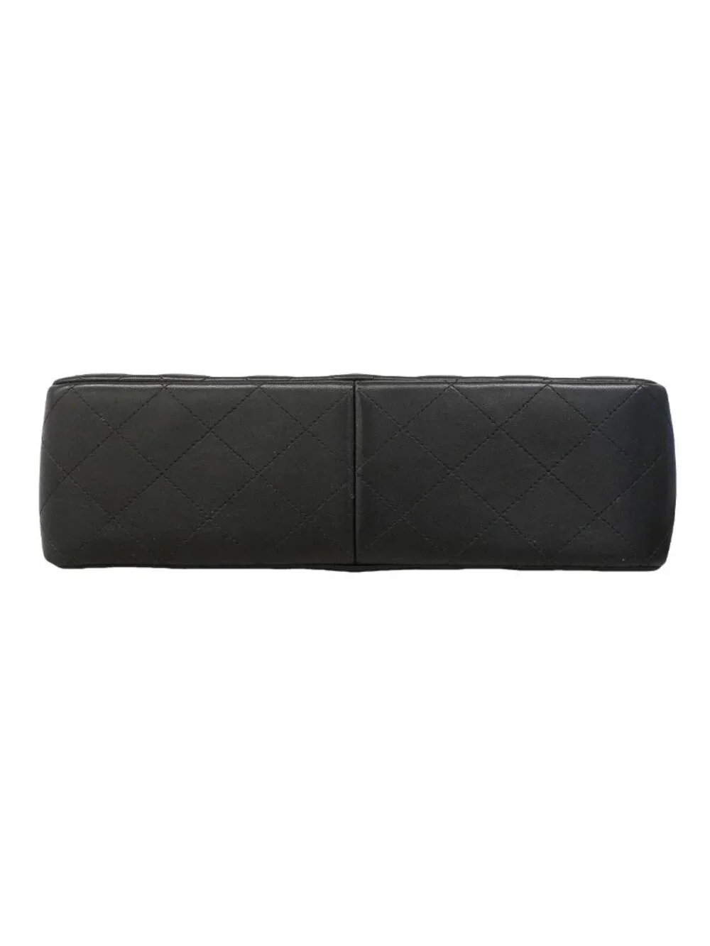 Chanel Shoulder Bag Maxi Quilted Lambskin Black Gold